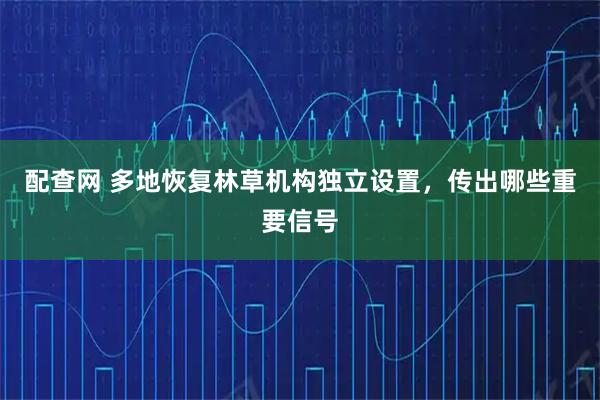 配查网 多地恢复林草机构独立设置，传出哪些重要信号
