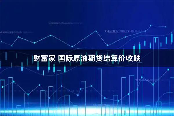 财富家 国际原油期货结算价收跌